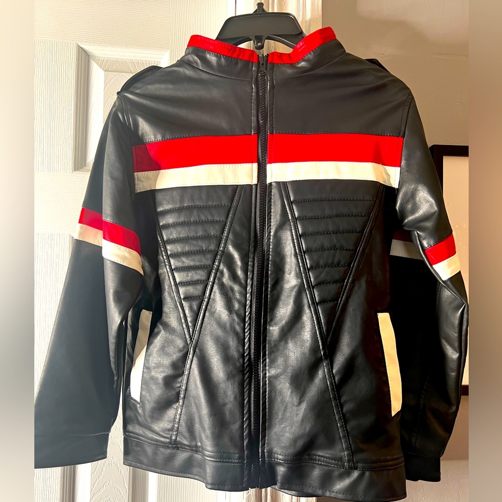 NWT Synthetic Leather Kids Jacket